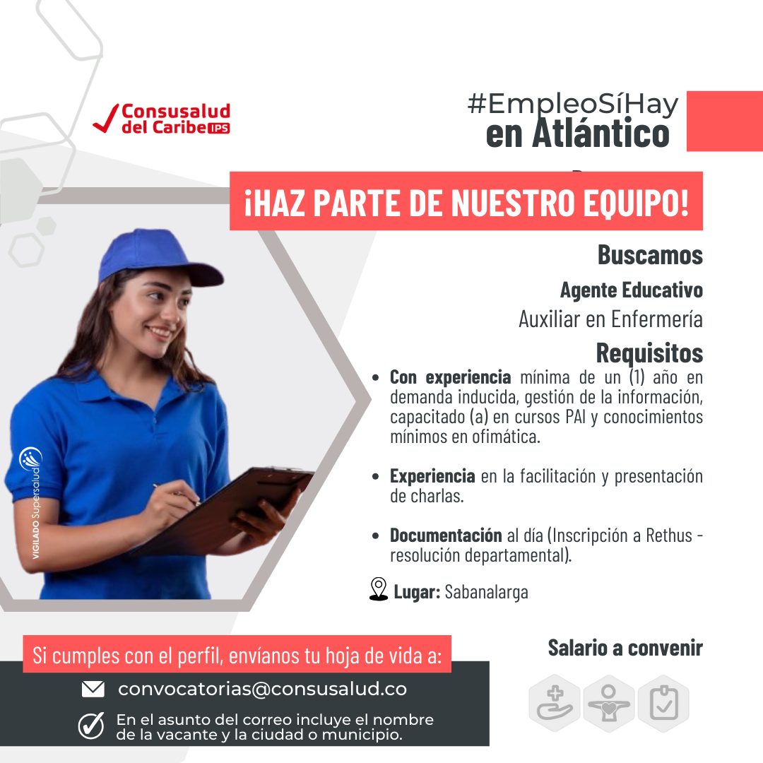 Vacante AE Sabanalarga- Atlántico